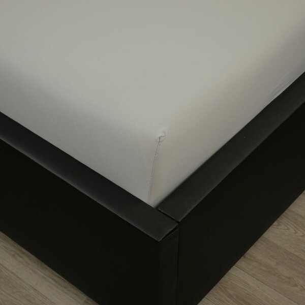 Jersey prostěradlo s lycrou jednolůžko 90x200cm světle šedé