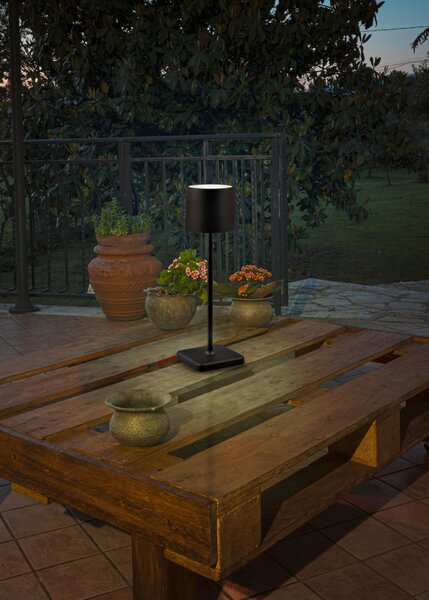 STOLNÍ LAMPA NA BATERIE, senzorový stmívač, 12,5/38 cm - Stolní lampy
