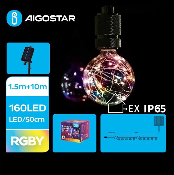 Aigostar - LED Solární vánoční řetěz 20xLED/8 funkcí 11,5m IP65 multicolor