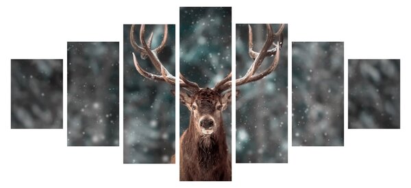 Obraz - Majestátnost jelena (210x100 cm)
