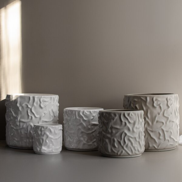 DBKD Květináč Swoon Small - Shiny White DK303