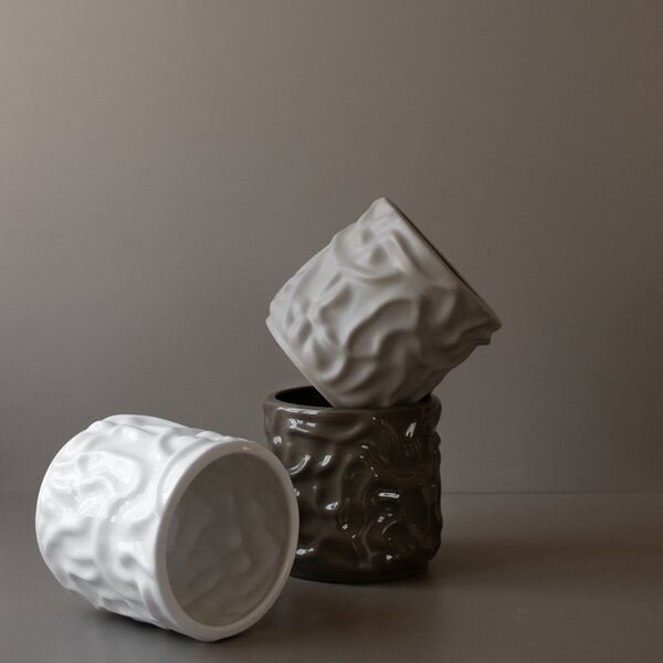 DBKD Květináč Swoon Small - Shiny White DK303