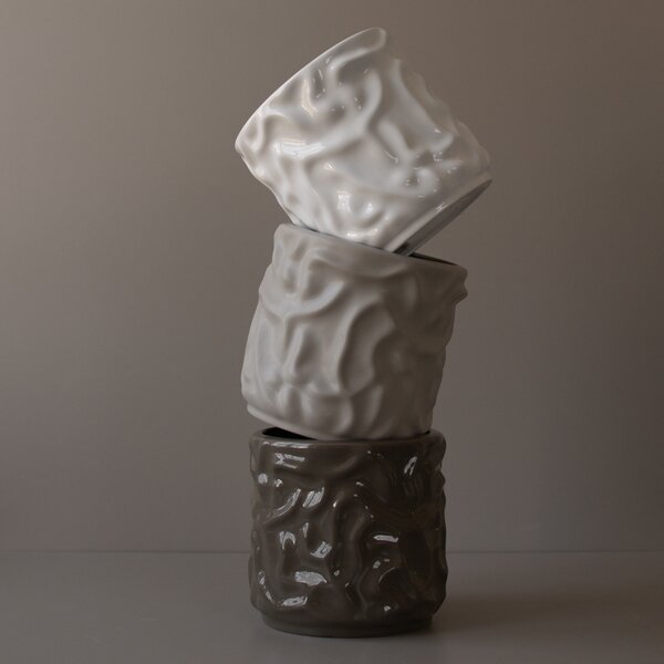 DBKD Květináč Swoon Small - Shiny White DK303