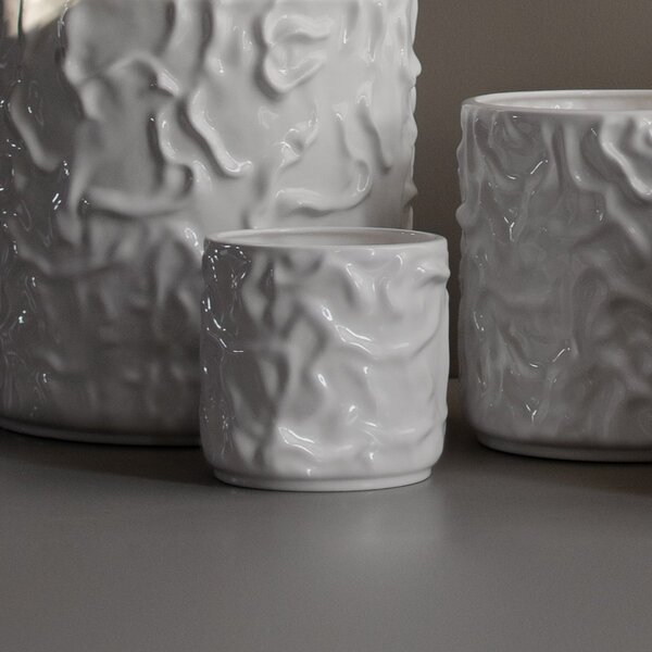 DBKD Květináč Swoon Small - Shiny White DK303