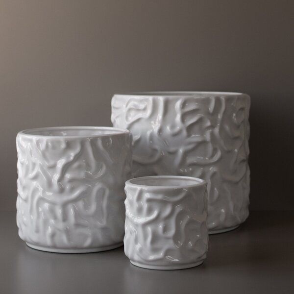 DBKD Květináč Swoon Small - Shiny White DK303