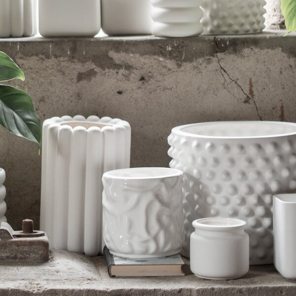 DBKD Květináč Swoon Small - Shiny White DK303