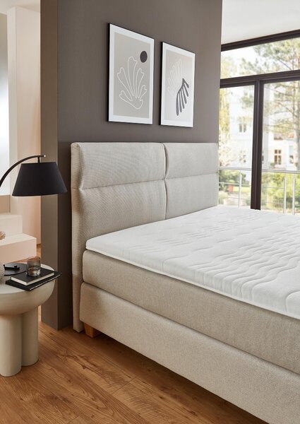 POSTEL BOXSPRING, 180/200 cm, béžová Beldomo - Sleep - Manželské postele