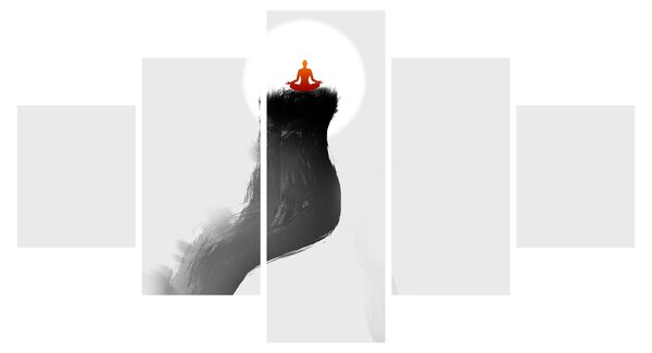 Obraz - Meditace na vrcholu (125x70 cm)