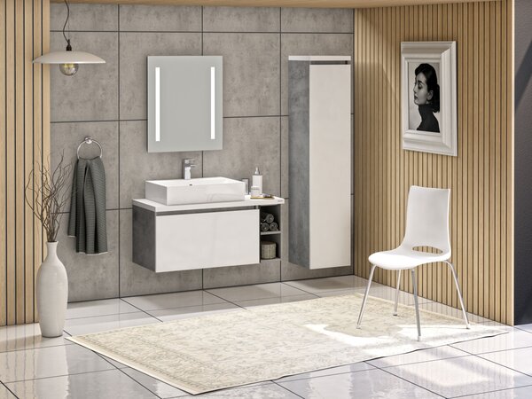 Intedoor OPERA PLUS skříňka pod 2× umyvadlo na desku 140 cm OPP2 140D 2Z/2Z 1OP OPP2 140D 2Z/2Z 1OP