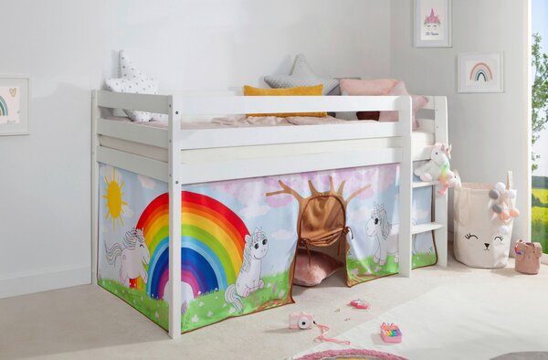 VYSOKÁ POSTEL, 90/200 cm, bílá MID.YOU - Vyvýšené postele, Online Only