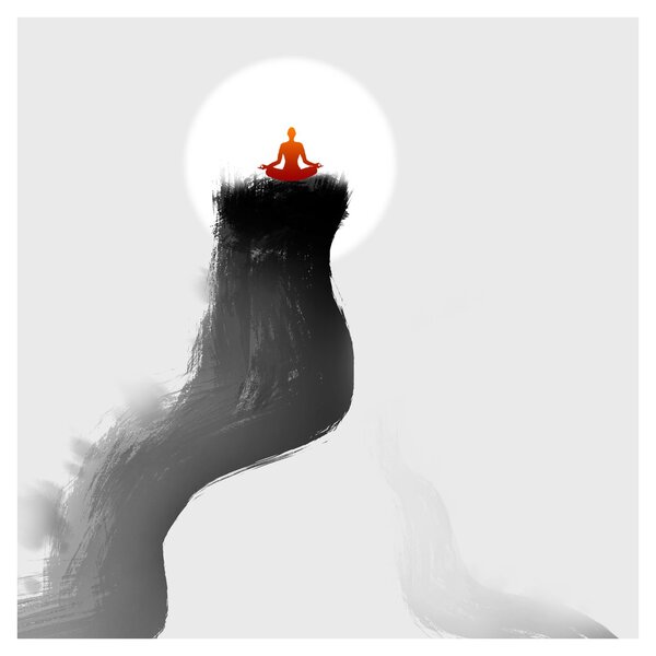 Obraz - Meditace na vrcholu (30x30 cm)
