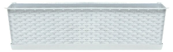 PROSPERPLAST Truhlík s miskou - RATOLLA CASE Rozměr: 48,9x17,3 cm, Barva: bílá