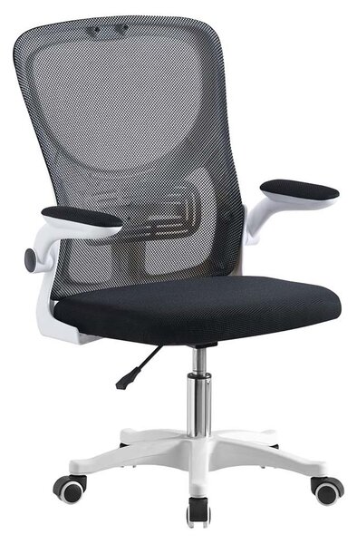 Ergonomická kancelářská židle s nastavitelnou opěrkou zad a loktů, bílý