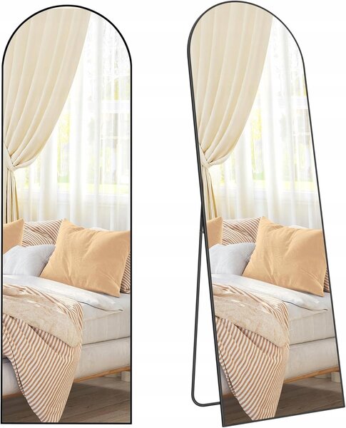 SONGMICS Volně stojící zrcadlo Bleer 160 cm černé III
