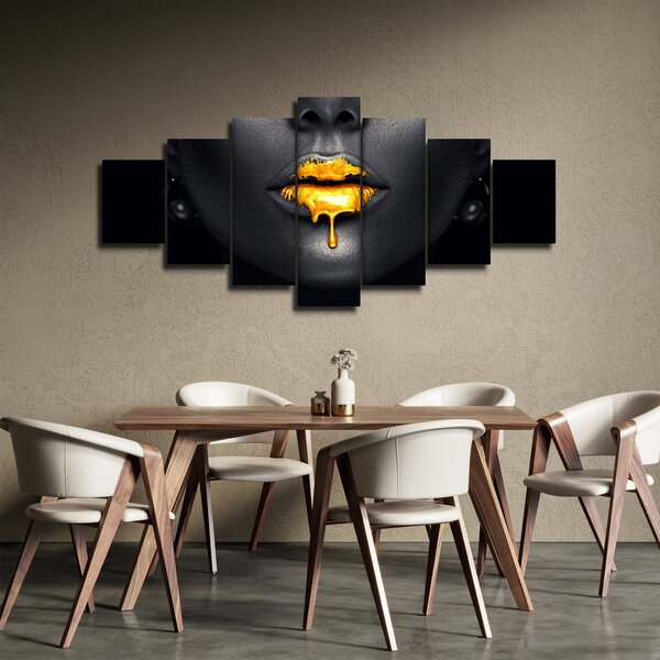 Obraz - Rty ženy (210x100 cm)