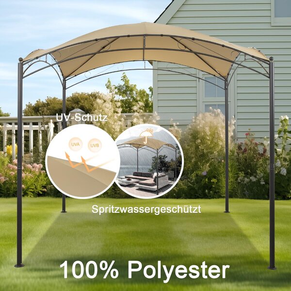 Pergola, pavilón, 250 x 250 cm - Voděodolný polyester