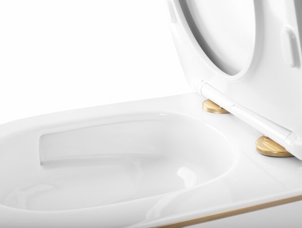 Závěsná WC mísa Rea Carlo Mini Tornado NFQ GOLD EDGE