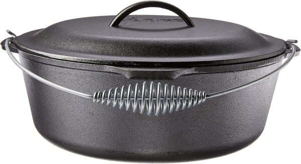 Litinový hrnec Lodge 8,5 l s poklicí a madlem