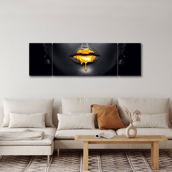 Obraz - Rty ženy (170x50 cm)