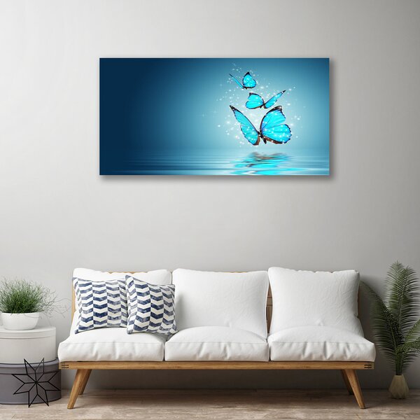 Obraz na plátně Motýli Voda Umění 140x70 cm
