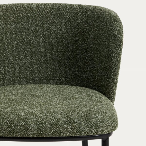 Kave Home Zelená barová židle Ciselia 65 cm