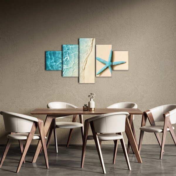 Obraz - Hvězdice na pláži (125x70 cm)