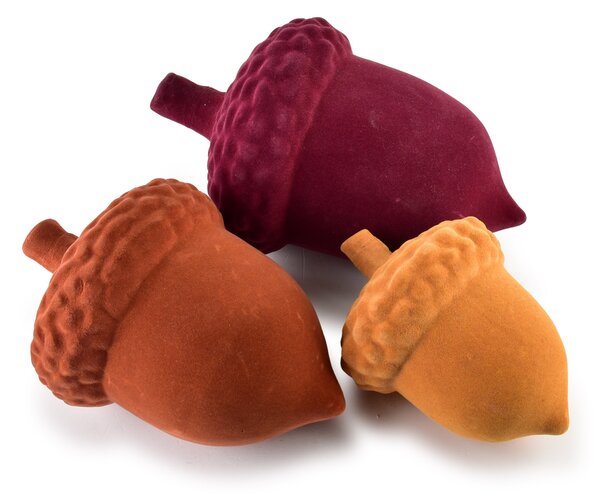 Mondex Keramická figurka žaludu MAVE 18x13 cm oranžová