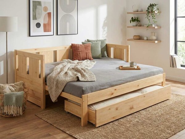 Rozkládací postel Relax - 90-180x200 - masiv borovice