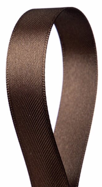 Serviteur Saténová stuha Dark Brown 1,5 cm - 50 m SRT147