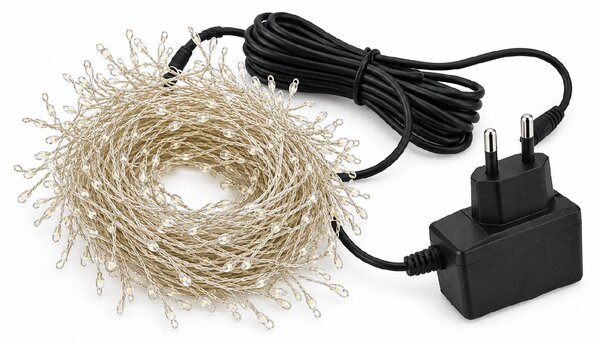 Vánoční LED nano řetěz, studená bílá, 2m, 200 LED