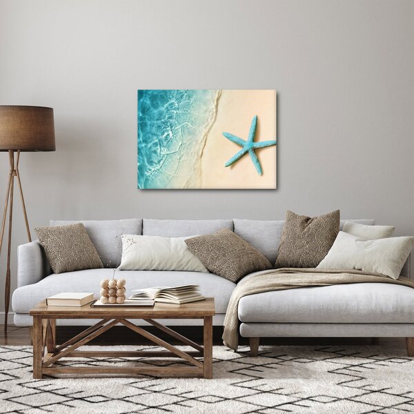 Obraz - Hvězdice na pláži (70x50 cm)