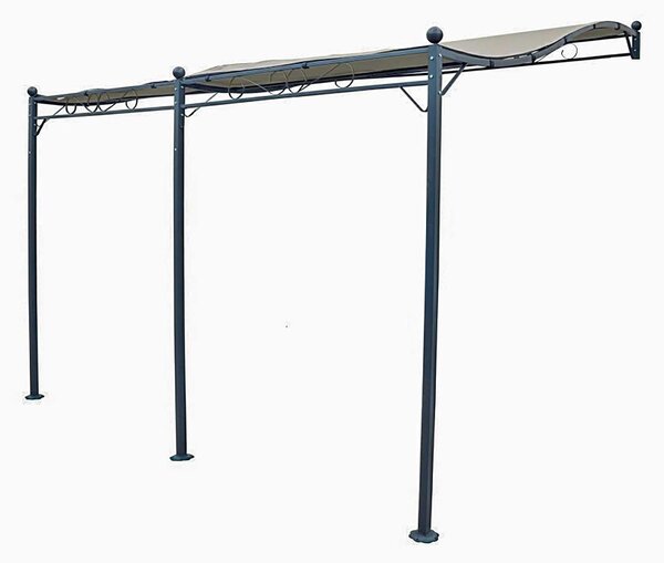 Pergola, tkanina 3 x 4 metry - krémová barva, polyester - voděodolná