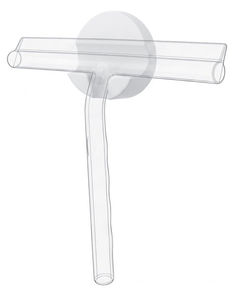 Nimco samostatný magnetický háček stěrky do sprchy bílý UN MAGNET-05