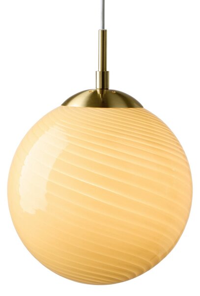 Závěsná svítidlo Halo Design, CANDY BALL, stmívatelné, Béžová, Obývací pokoj, Sklo, Design
