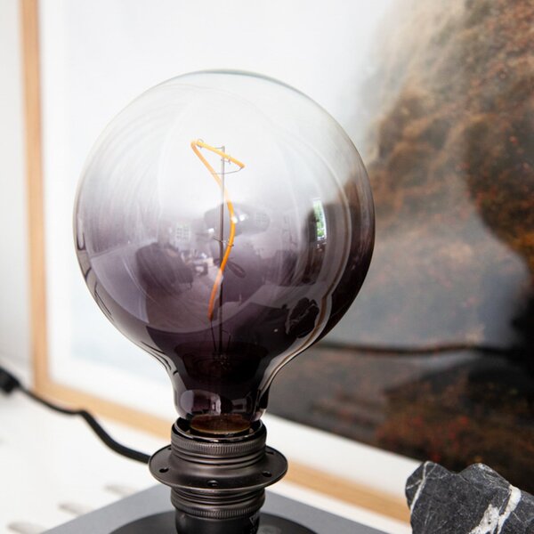 Stolní lampa Halo Design, COMBI, Šedá, Obývací pokoj, Kov, Starožitný
