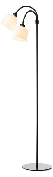 Stojací Lampa Halo Design, GLOW, Černá, Obývací pokoj, Kov, Design