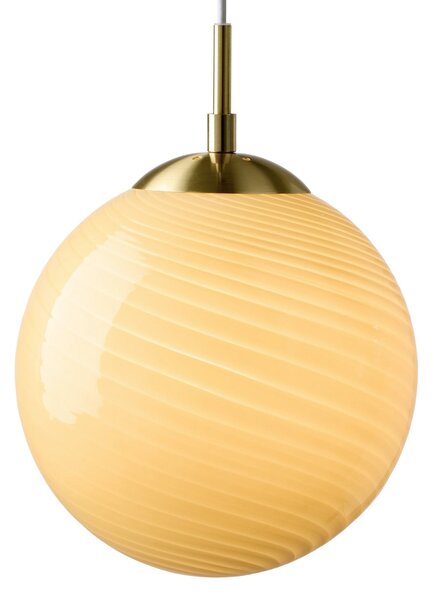 Závěsná svítidlo Halo Design, CANDY BALL, stmívatelné, Béžová, Obývací pokoj, Sklo, Design