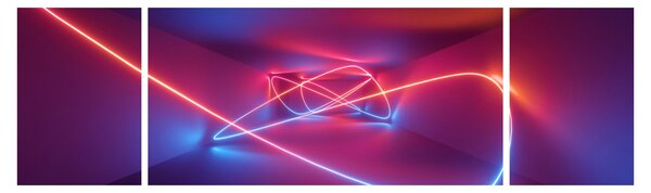 Obraz moderní abstrakce (170x50 cm)