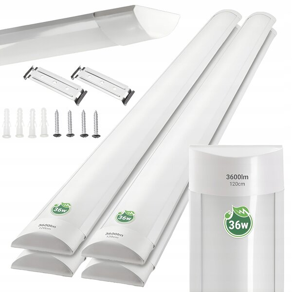 4x LED panelová lampa 120cm 40W BERGE