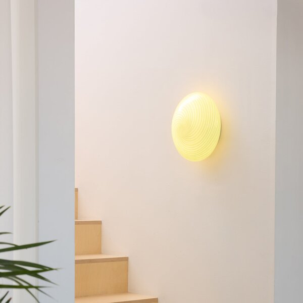 Stropní Lampa Halo Design, CANDY, stmívatelné, Béžová, Obývací pokoj, Sklo, Design