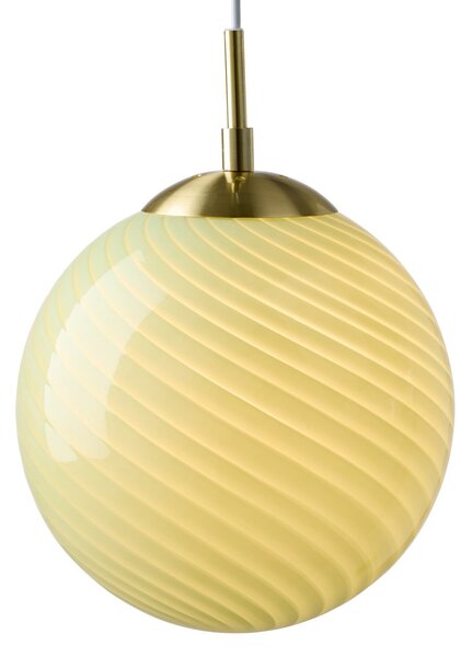 Závěsná svítidlo Halo Design, CANDY BALL, stmívatelné, Zelená, Obývací pokoj, Sklo, Design