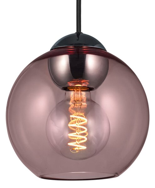 Závěsná svítidlo Halo Design, BUBBLES, stmívatelné, Pudrová, Obývací pokoj, Sklo, Design