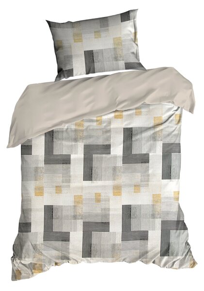 LOŽNÍ POVLEČENÍ D91 LEA06 220X200 CM, 2 KS 70X80 CM VZOROVANÉ