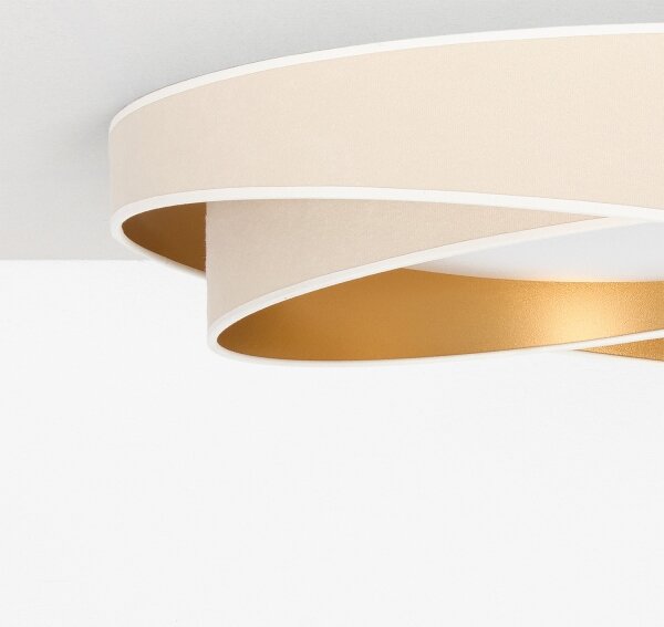 BRILAGI- LED Stropní svítidlo VELVET TWIST LED/24W/230V 4000K pr. 55 cm bílá/zl
