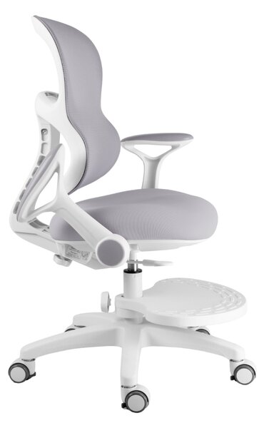 Dětská rostoucí židle Neoseat JUNI 006 — látka, pratelný potah, šedá