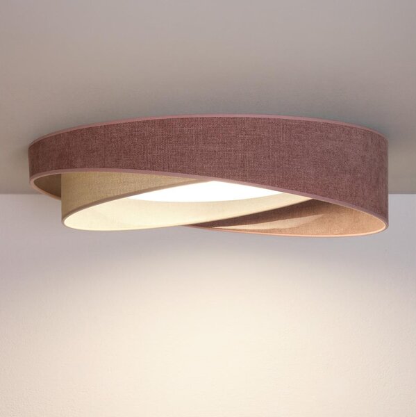 BRILAGI- LED Stropní svítidlo VELVET TWIST LED/24W/230V 4000K pr. 55 cm růž./kr