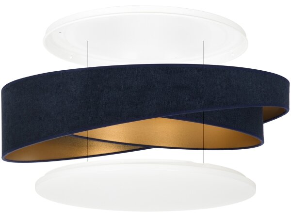 BRILAGI - LED Stm. sv. VELVET TWIST LED/36W/230V CCT pr. 65 cm WT mod./zl. + DO