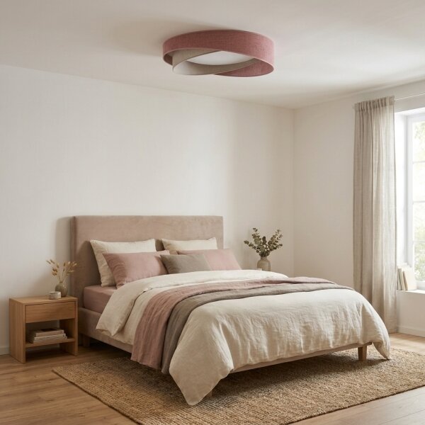 BRILAGI- LED Stropní svítidlo VELVET TWIST LED/24W/230V 4000K pr. 55 cm růž./kr