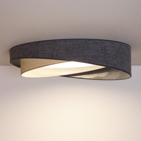 BRILAGI- LED Stropní svítidlo VELVET TWIST LED/24W/230V 4000K pr. 55 cm šedá/kr