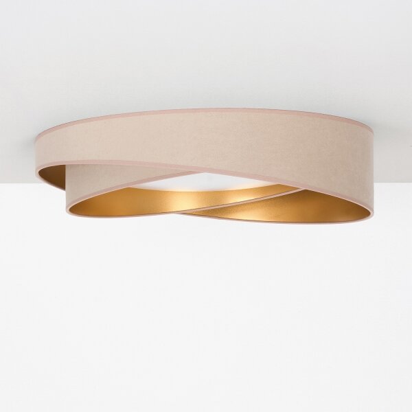 BRILAGI- LED Stropní svítidlo VELVET TWIST LED/24W/230V 4000K pr. 55 cm béž./zl